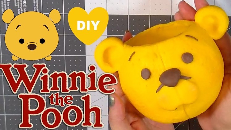 HOW TO MAKE WINNIE THE POOH BRUSH. PEN HOLDER TUTORIAL  | CLAY CRAFT  DIY | Cup n Cakes Gourmet