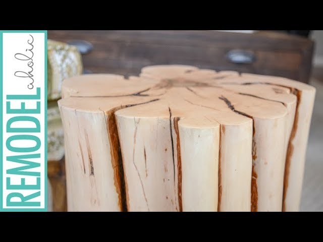 How to Make Your Own DIY Tree Stump Side Table and Save Hundreds!
