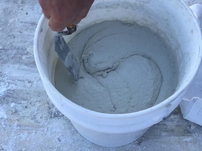 How to Mix the White Countertop Concrete