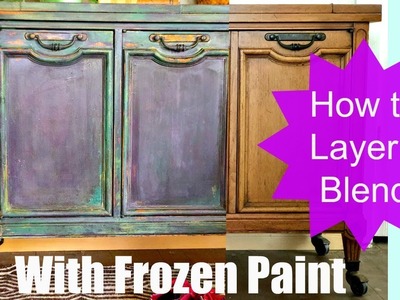How to Paint Furniture, Blend and Layer colors like an Artist