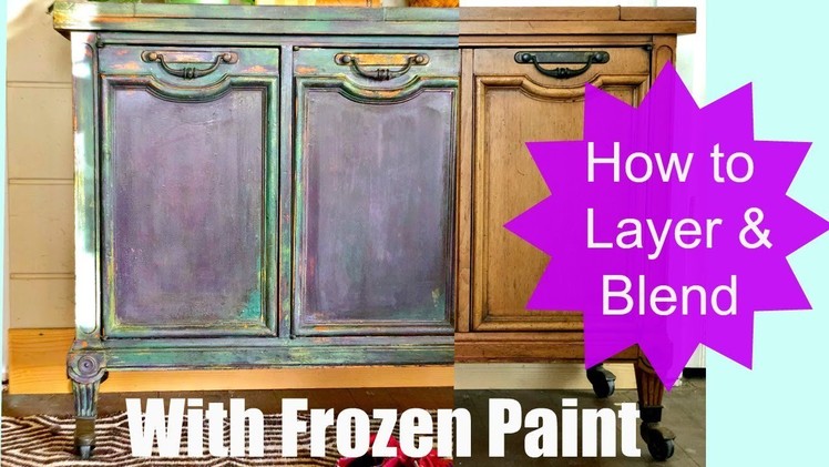 How to Paint Furniture, Blend and Layer colors like an Artist