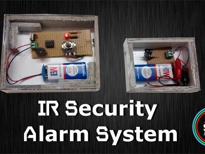 IR Based Security or Alarm system using LM358 with Light & Buzzer indication