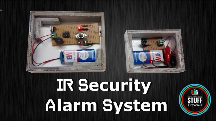 IR Based Security or Alarm system using LM358 with Light & Buzzer indication