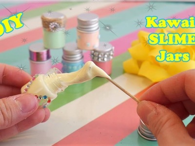 Kawaii Miniature Slime Jars DIY | DIY Mini Slime Jars