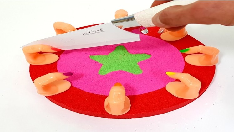 Kinetic Sand Finger Cake Star Art Craft For Kids
