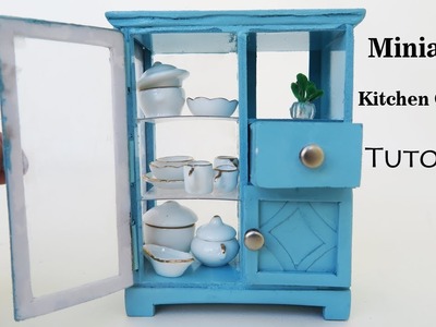 Kitchen Cabinets |  DIY Miniature dollhouse furniture -  Tutorial