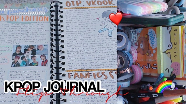 Kpop Journal Flip Through + Supplies I Use! (Incomplete)