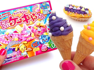 Kracie Popin' Cookin' Mini Ice Cream Shaped Candy -  たのしいケーキやさん - How to Make Ice Cream Candy
