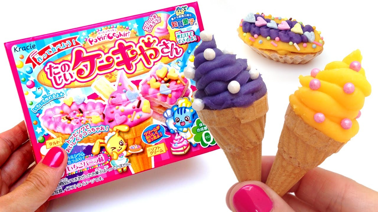 Kracie Popin Cookin Mini Ice Cream Shaped Candy たのしいケーキやさん How To Make Ice