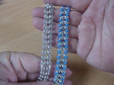 Live Chain Maille Demonstration - Beaded Centipede Weave