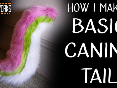 Making a canine fursuit tail - timelapse.tutorial