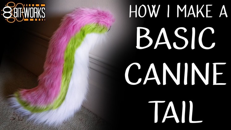 Making a canine fursuit tail - timelapse.tutorial