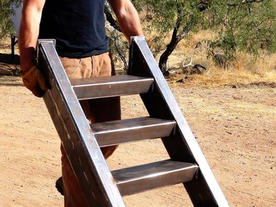 Making BIG stairs for the TINY Shipping Container Playhouse