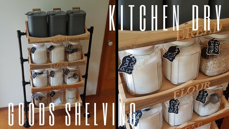 Making Kitchen Dry Goods Shelves - Woodworking