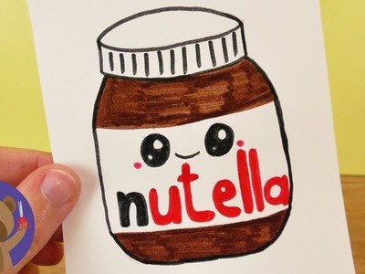 Nutella Jar in Kawaii Style | Drawing Tutorial | DIY Cards and Invitations