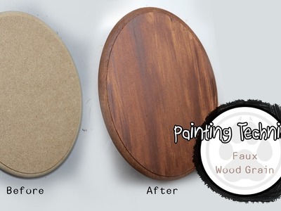 Painting Techniques - How to Paint Faux Wood grain