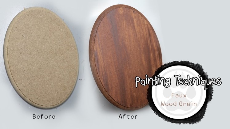 Painting Techniques - How to Paint Faux Wood grain