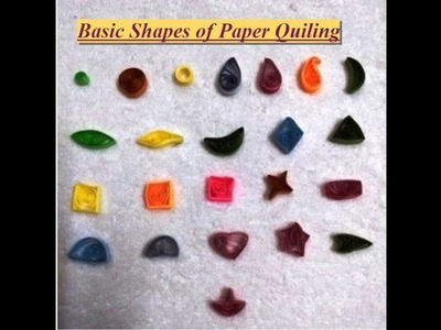 Paper quiling basic shapes.tutorial on quiling basic shapes. DIY.Quiling Beginner Part-1