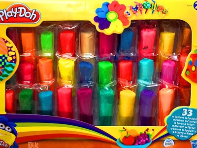 Play-Doh Ultimate Rainbow Pack Review - Learn Numbers & ABC w. Play Doh - Toy Videos