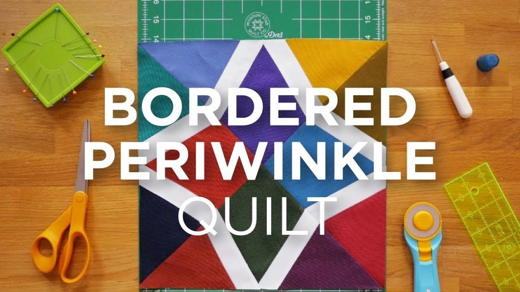 Quilt Snips Mini Tutorial - Bordered Periwinkle