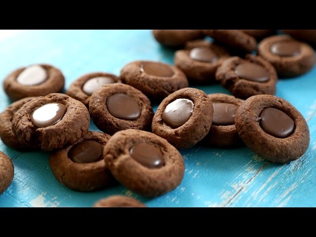 Thumbprint Cookies Recipe | Chocolate Cookies - Tea Time Snack | The Bombay Chef - Varun Inamdar