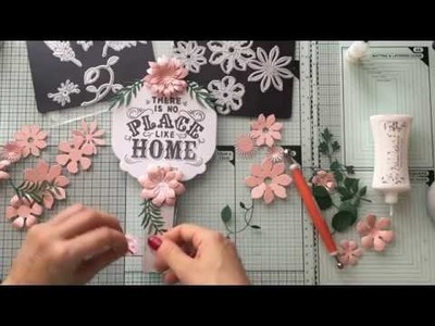 Tonic Craft Kit January - Paula Pascual - Floral Home Sign