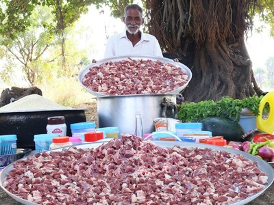 Traditional Mutton Biryani Recipe | World Famous Hyderabad Goat Biryani  by Grandpa