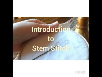 Tutorial 1 Introduction to Stem Stitch Bayeux Tapestry Style