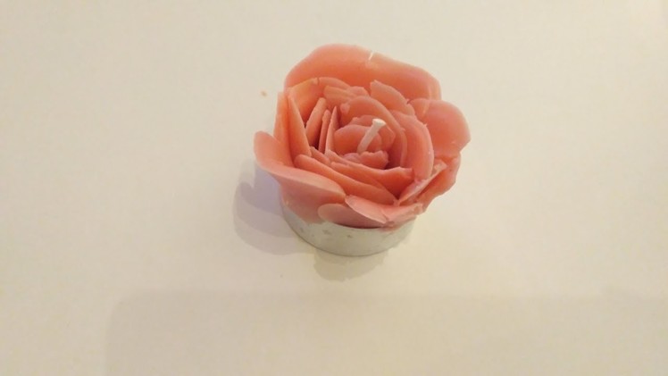 Tutorial rose candle, verla en forma de rosa