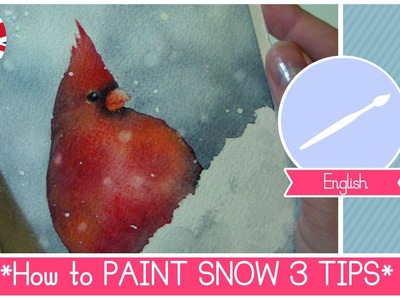 Tutorial: Watercolor for Beginners - 3 TIPS how to Paint Snow (Lesson 23)