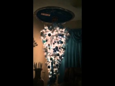 Upside down hanging from the ceiling Christmas Tree 2014