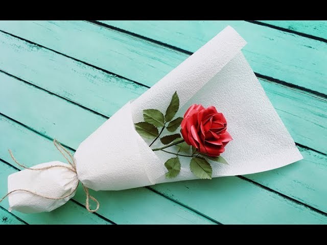 ABC TV | How To Make Paper Rose Bouquet Flower From Printer Paper - Craft Tutorial