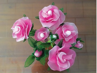 Cách làm hoa hồng vải đơn giản  || DIY-Crafts.