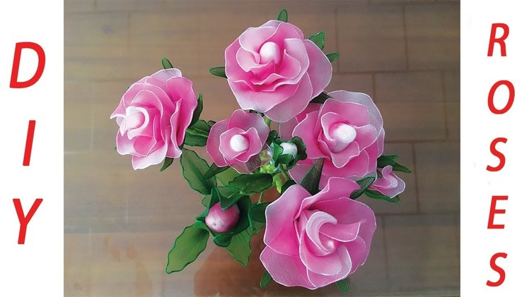 Cách làm hoa hồng vải đơn giản  || DIY-Crafts.