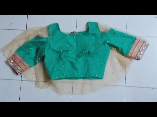 Cape blouse cutting.how to cut cape blouse. blouse cutting