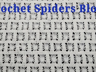Crochet Fine spidersweb block Pattern Table Cloth.Table Runner