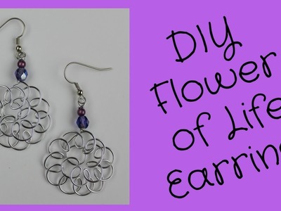 DIY Flower of Life Earrings