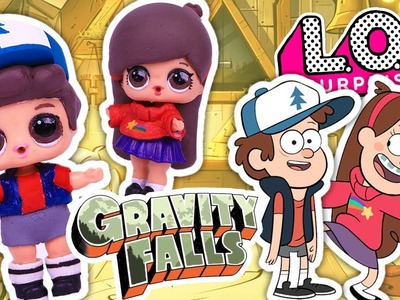 DIY GRAVITY FALLS ???????? LOL Surprise Dolls Transform into DIPPER and MABEL - Toy Transformations