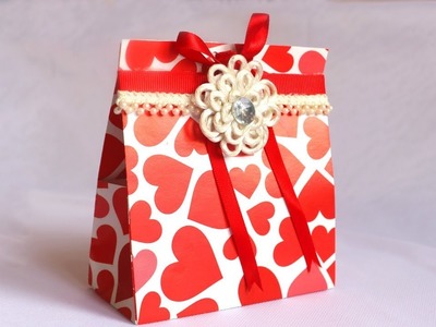 DIY Paper Gift Box for Valentine's Day | Origami Gift Box | No cutting