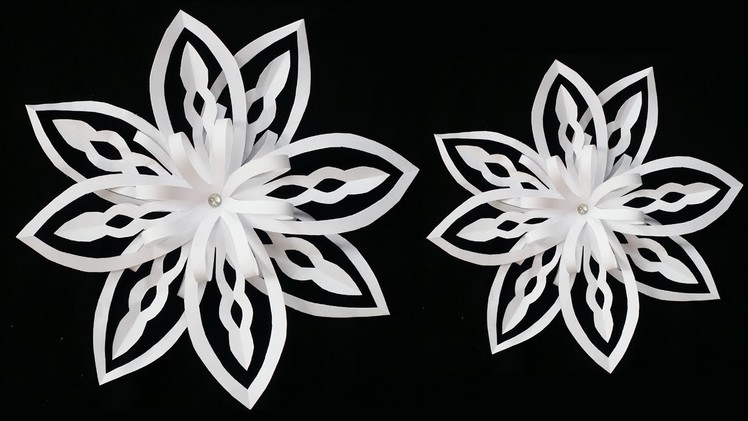 DIY: Paper Snowflake !!! How to Make Easy 3D Paper Snowflake !!!