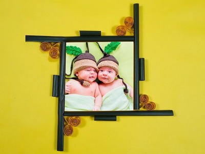Diy Photo Frame Using Color Paper