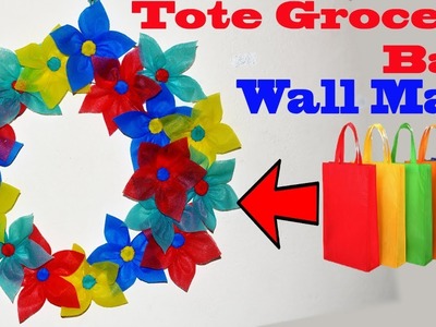 DIY Shopping Bag Wall Hanging || Carry Tote Bag Wall Decoration Ideas