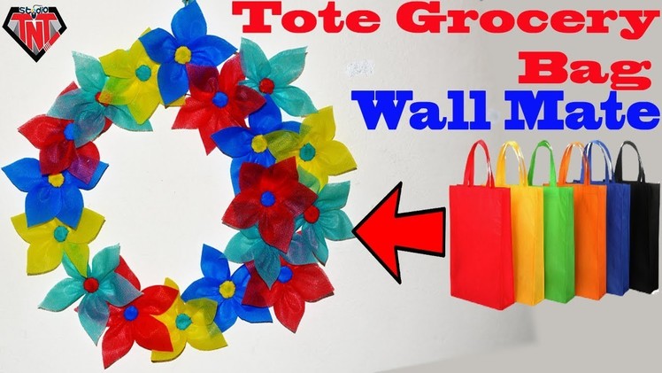 DIY Shopping Bag Wall Hanging || Carry Tote Bag Wall Decoration Ideas