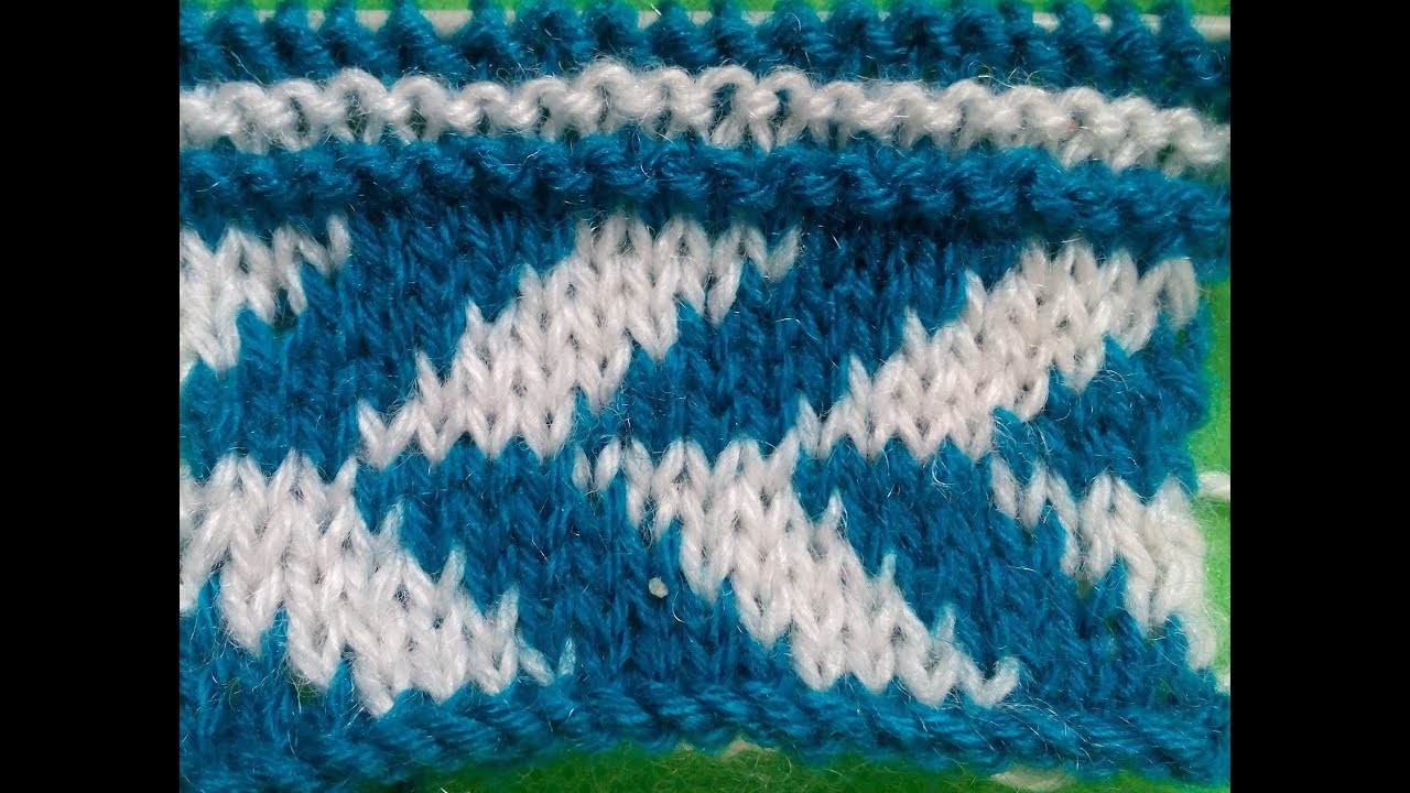 Double Colour Knitting Pattern #83 ( with graph )