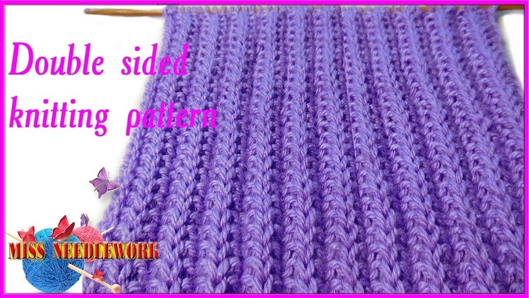 DOUBLE SIDED knitting pattern