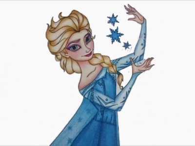 Drawing Princess Elsa - How To Draw Princess Elsa step by step - Princess Drawing easy
