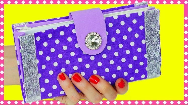 Easy DIY crafts | How to make a wallet no sew | DIY purse clutch tutorial | Julia DIY