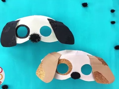 Easy Dog Mask DIY   Year of the Dog Crafts for Kids   Paper Plate Masks