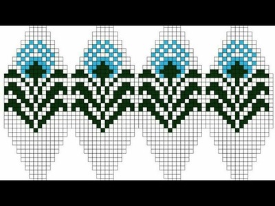 Graph knitting pattern | beautiful graph for sweater border | cross stitch chart