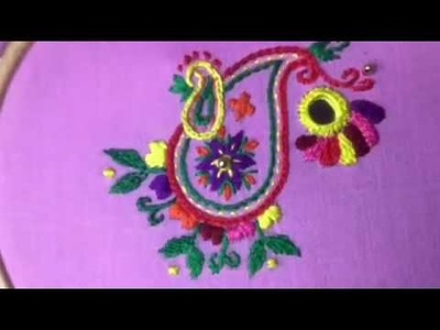 Hand Embroidery easy stitch how to make Rajasthani stitch